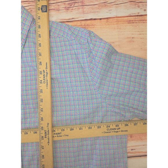 Southern Tide Mens Trim Fit Dress Shirt XXL Cotton Stretch Plaid - Picture 6 of 6